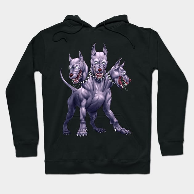 Greek Mythology Cerberus Hoodie by underheaven